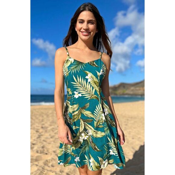 Paradise Found Dresses & Skirts - Paradise Found Women's Size S White Ginger Jade Spaghetti Dress